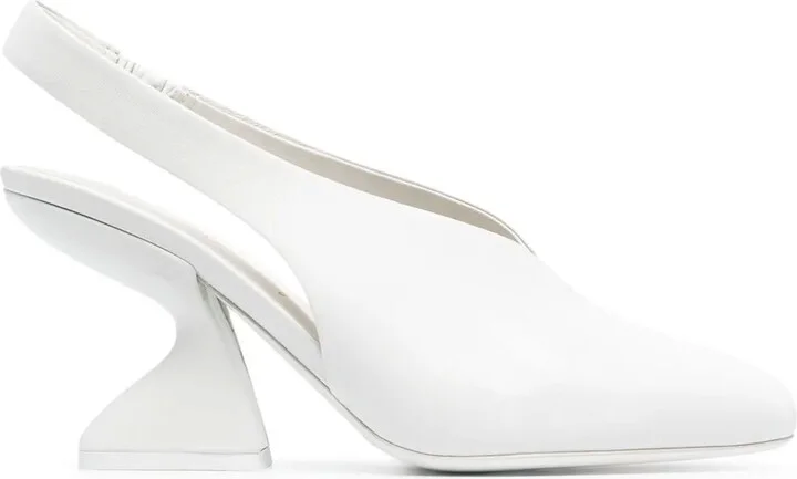 F-heel 95mm slingback pumps
