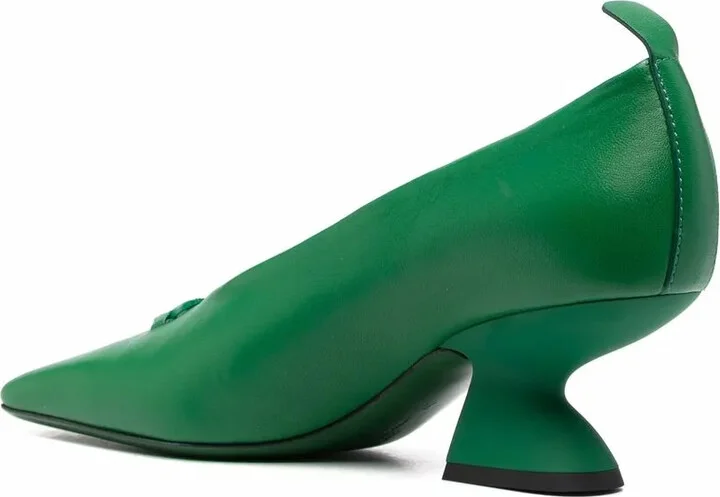 F heel leather pumps - Image 3