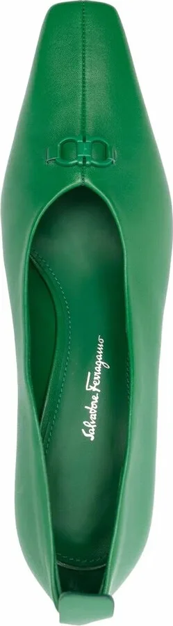 F heel leather pumps - Image 4