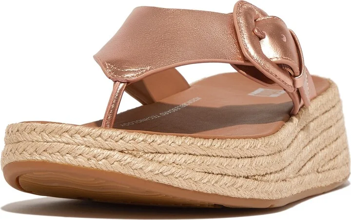 F-Mode Espadarille Platform Wedge Flip Flop - Image 6
