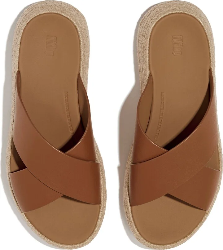 F-Mode Espadrille Platform Slide Sandal - Image 4