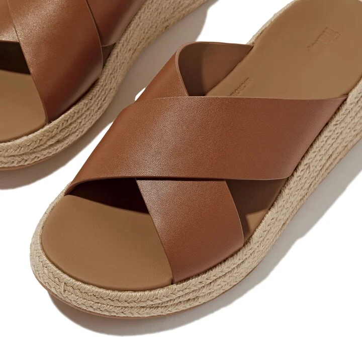 F-Mode Espadrille Platform Slide Sandal - Image 7