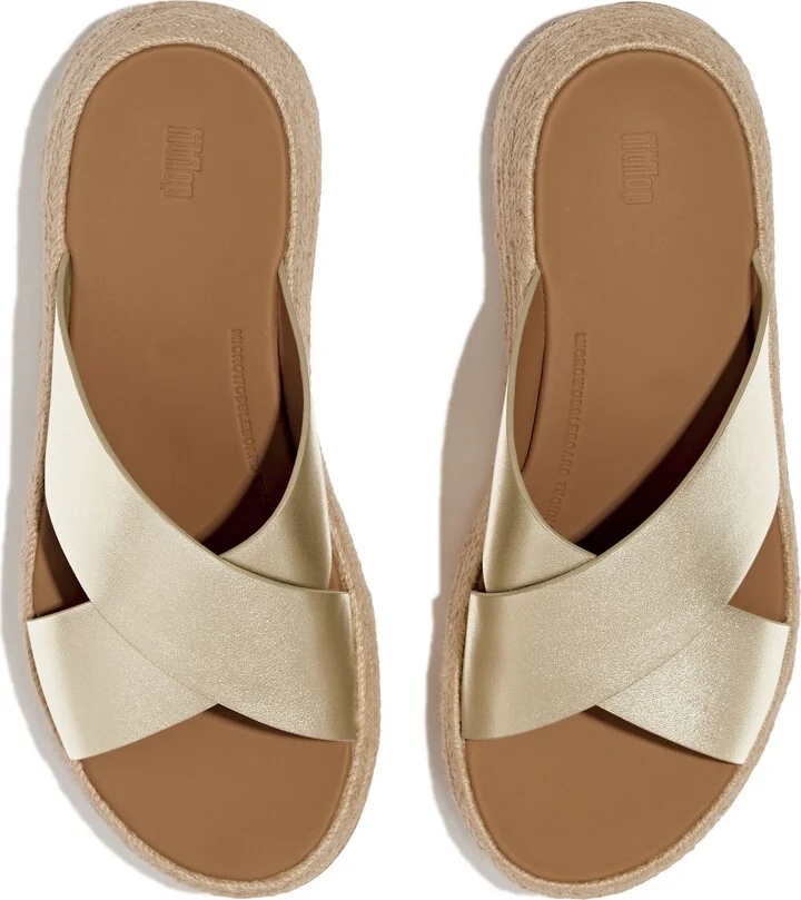 F-Mode Espadrille Platform Slide Sandal - Image 11