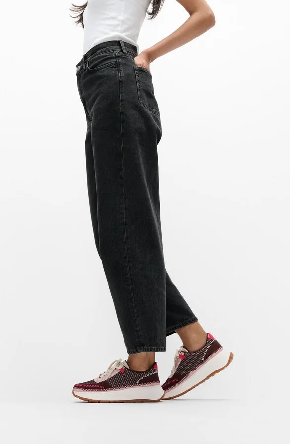 F-Mode Knit Panel Platform Sneaker - Image 2
