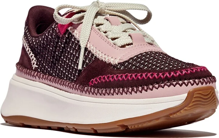 F-Mode Knit Panel Platform Sneaker