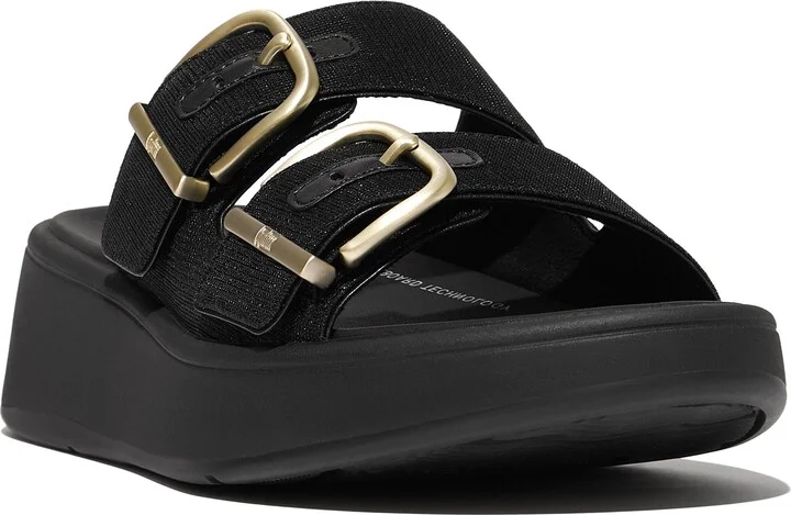 F-Mode Shimmer Buckle Sandal