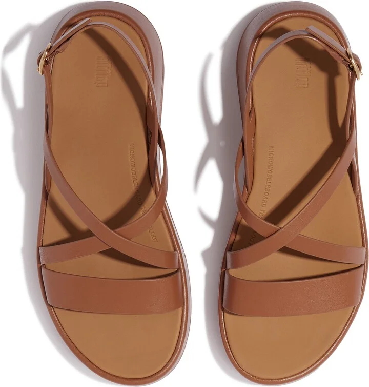 F-Mode Slingback Platform Wedge Slide Sandal - Image 4