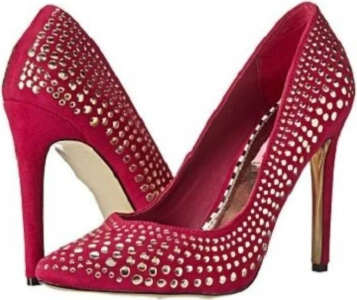 Faalyn Heel Pump In Fuschia