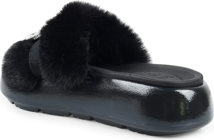 Fab Faux Fur Platform Sandal - Image 8