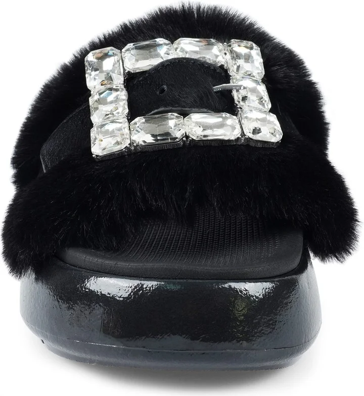 Fab Faux Fur Platform Sandal - Image 10