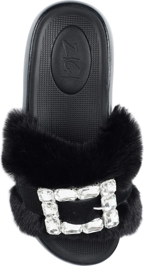 Fab Faux Fur Platform Sandal - Image 11