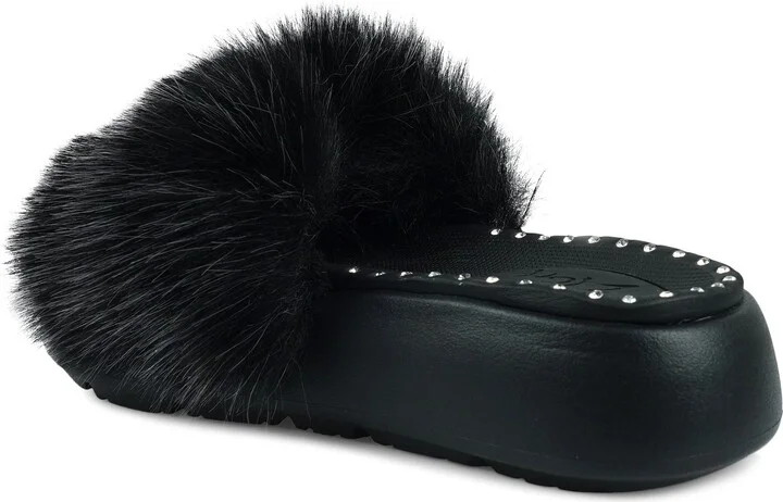 Fabbi Faux Fur Platform Sandal - Image 2