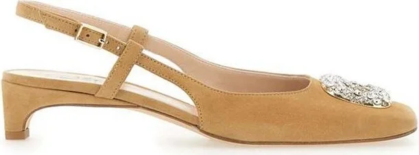 Fabi Embellished Slingback Pumps