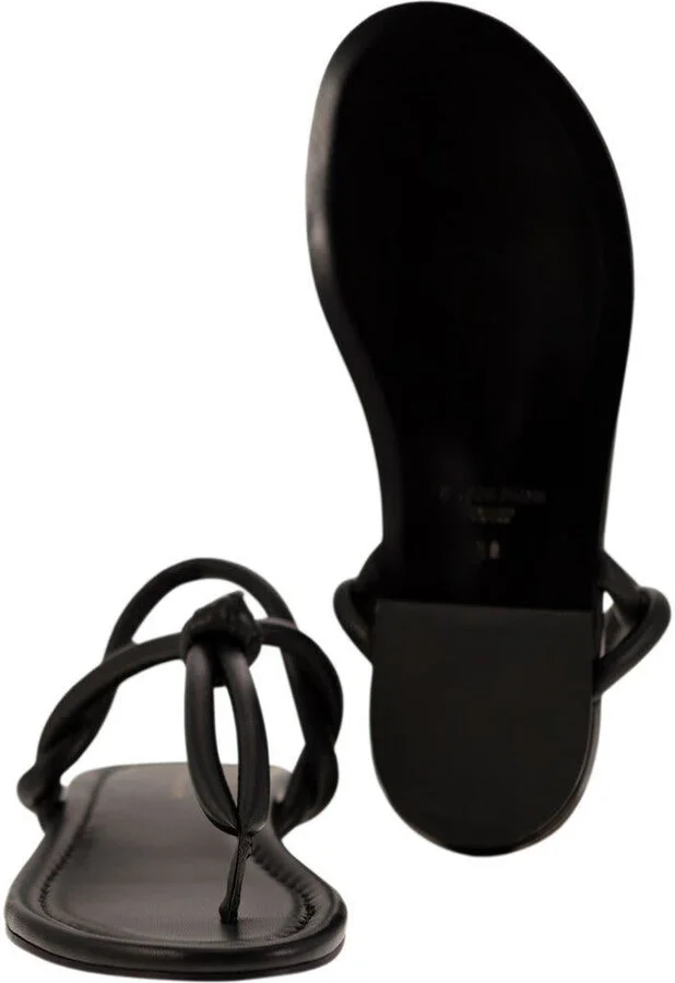 Fabiana Filippi Leather Flip-Flops - Image 5