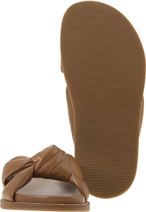 Fabiana Filippi Leather Slipper With Fussbett And Knot - Image 5
