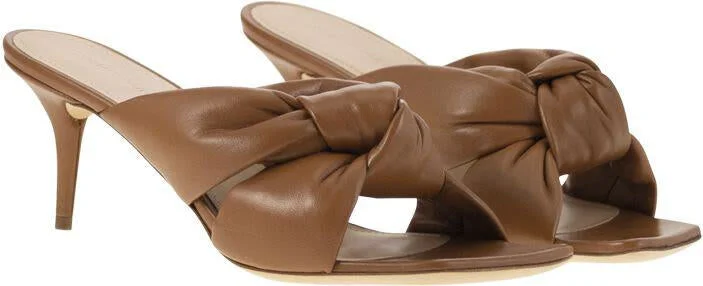 Fabiana Filippi Sandal Mules On Heel And Knot - Image 4