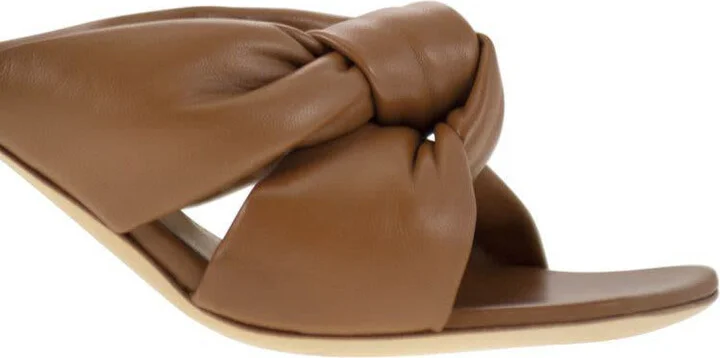 Fabiana Filippi Sandal Mules On Heel And Knot - Image 6