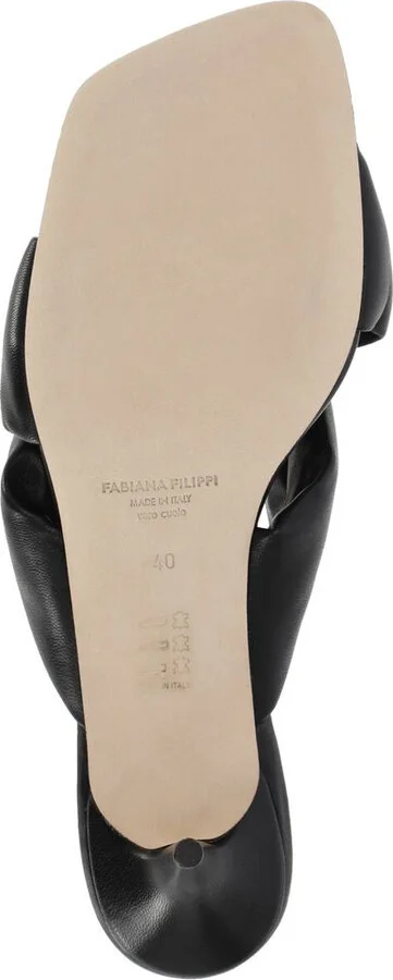 Fabiana Filippi Sandal Mules On Heel And Knot - Image 4