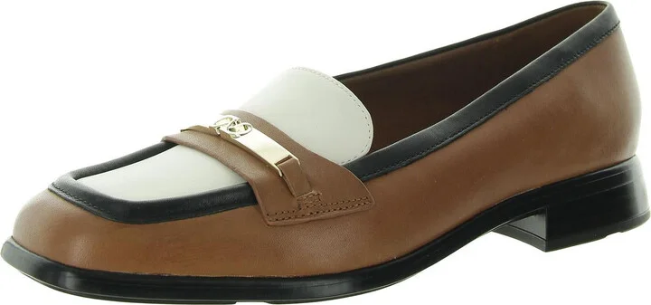 Fabienne Womens Leather Slip-On Loafers