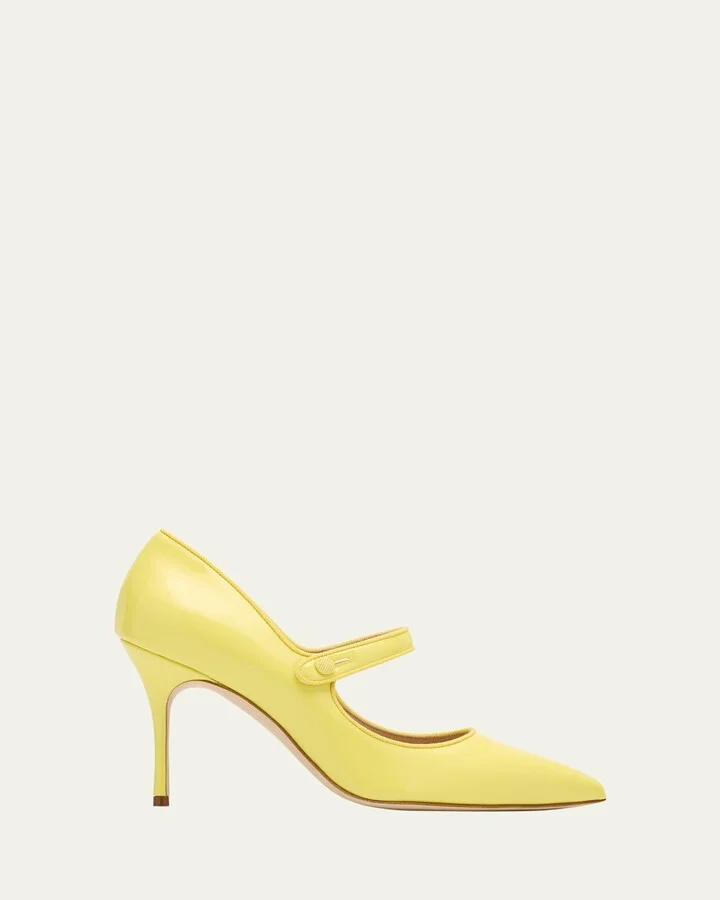 Fabio Patent Mary Jane Pumps