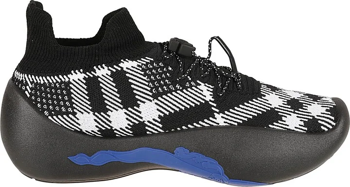 Fabric Check Sneakers
