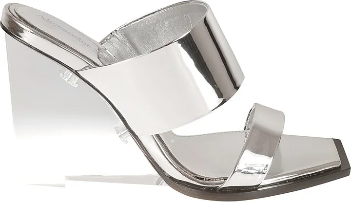 Fabric Metallic Sandals