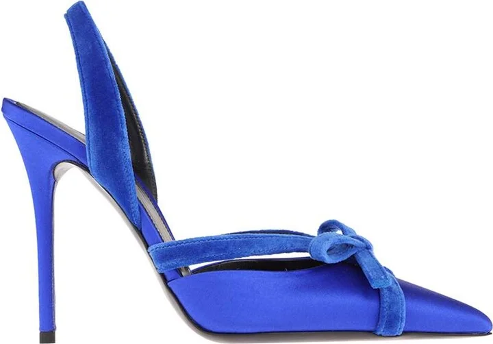 Fabric Slingback Pumps