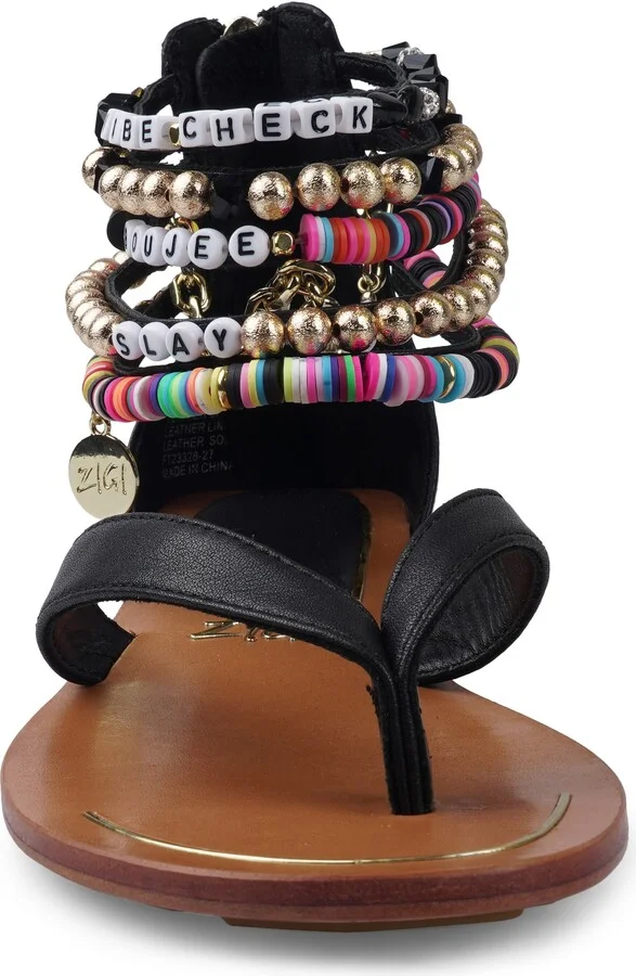 Fabulosa Beaded Ankle Cuff Sandal - Image 4