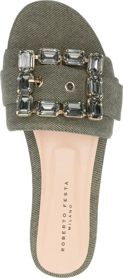 Fade denim slides - Image 4