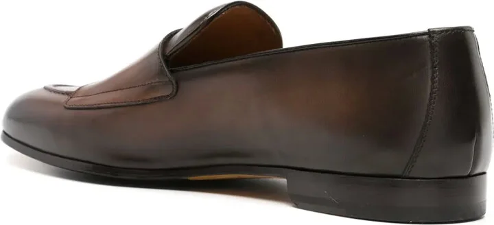 Faded-Effect Leather Monk Shoes - Image 3