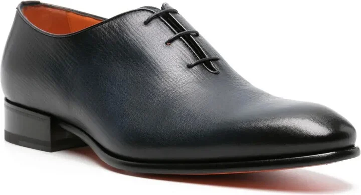 faded-effect leather Oxford shoes - Image 2