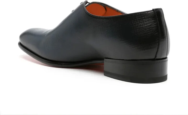 faded-effect leather Oxford shoes - Image 3