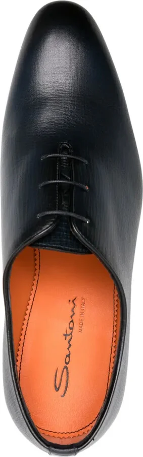faded-effect leather Oxford shoes - Image 4