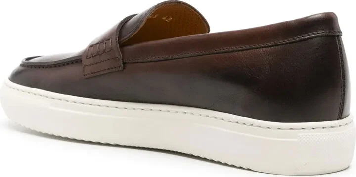 Faded Leather Penny Loafers - Image 3