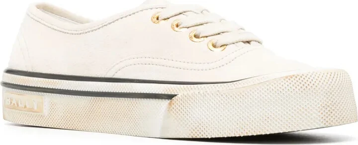 Faded Suede Low-Top Sneakers - Image 2