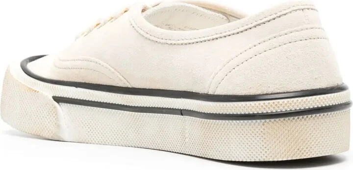Faded Suede Low-Top Sneakers - Image 3