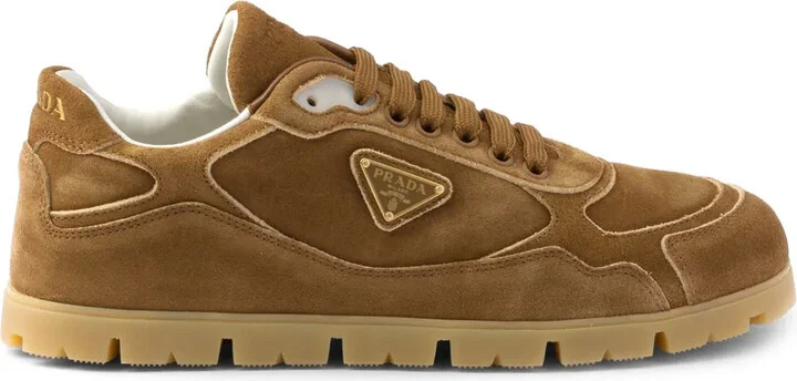 Faded suede sneakers