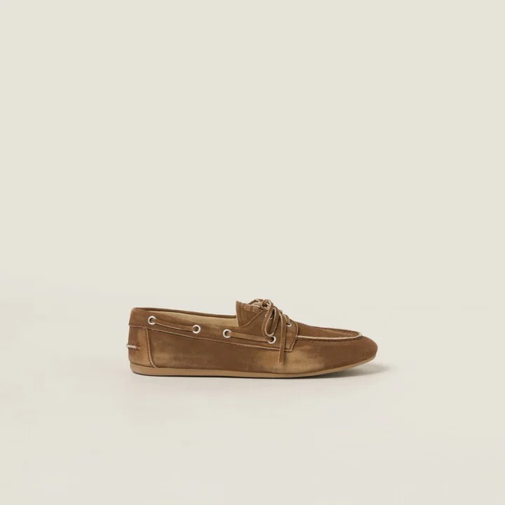Faded unlined suede loafers - Image 2