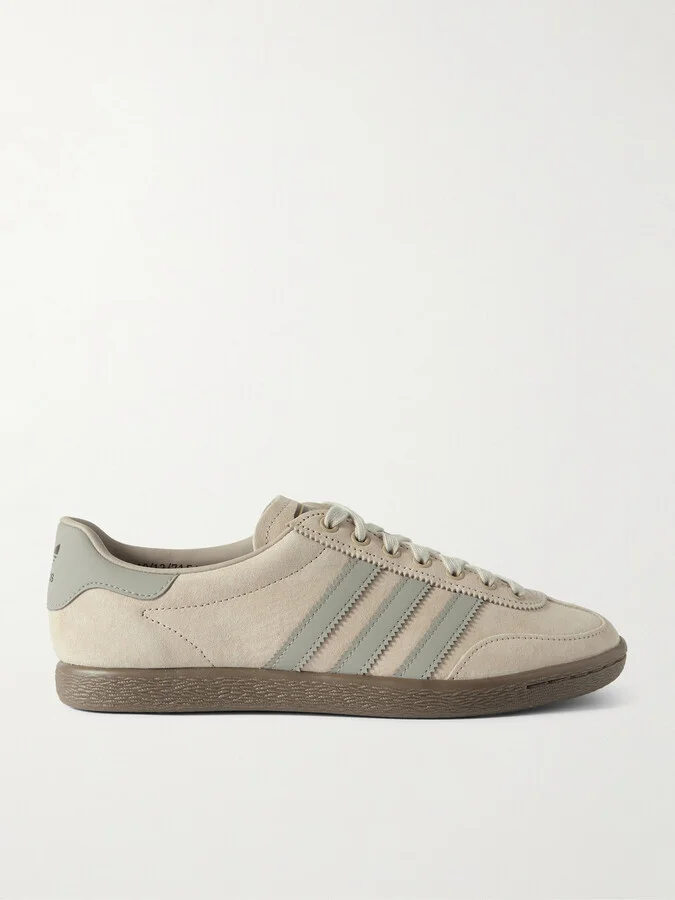 Failsworth SPZL Leather-Trimmed Suede Sneakers