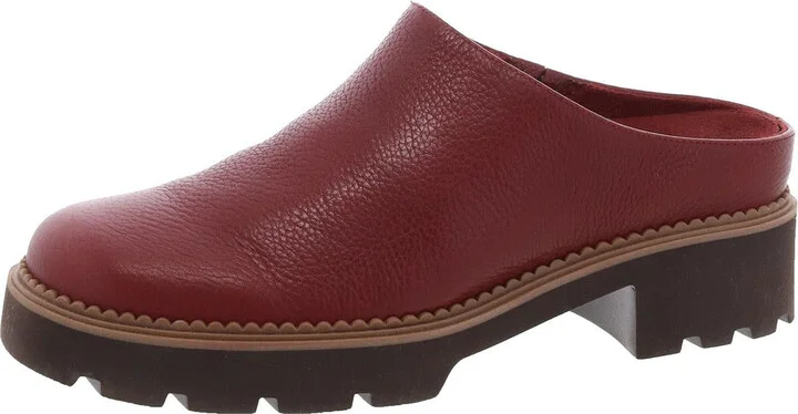 Fairfax Womens Leather Slip On Mules