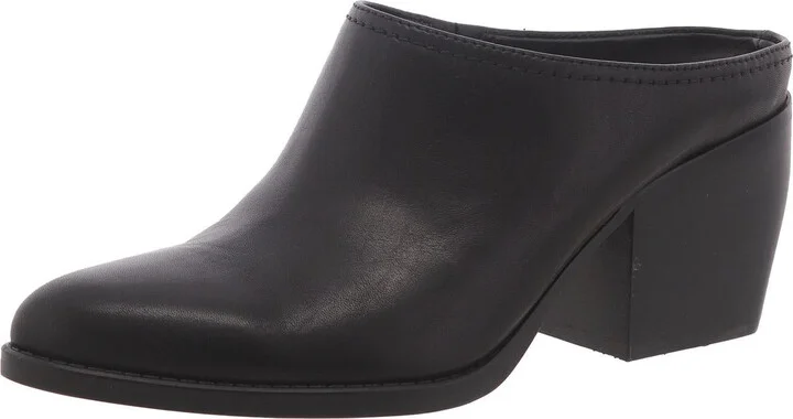 Fairmont Womens Leather Pointed Toe Mules