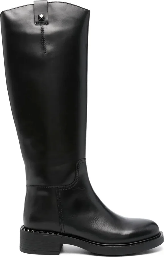 Faith 40mm knee-high leather boots
