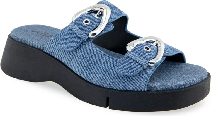 BLUE DENIM SUEDE