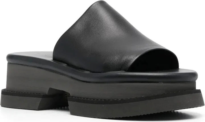 Faith platform leather sandals - Image 2