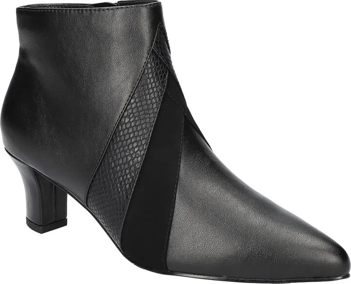 Falcon Womens Block Heel Man Made Ankle Boots