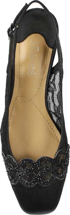 Faleece Crystal Embellished Slingback Pump - Image 9