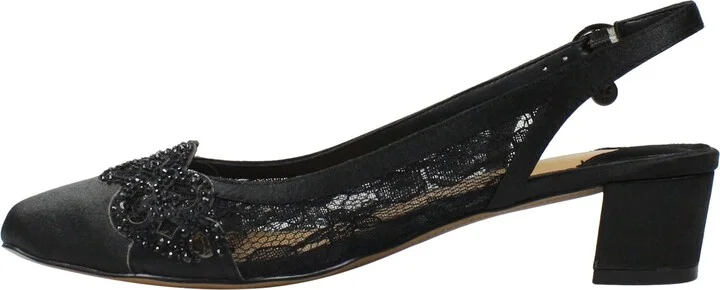Faleece Crystal Embellished Slingback Pump - Image 11
