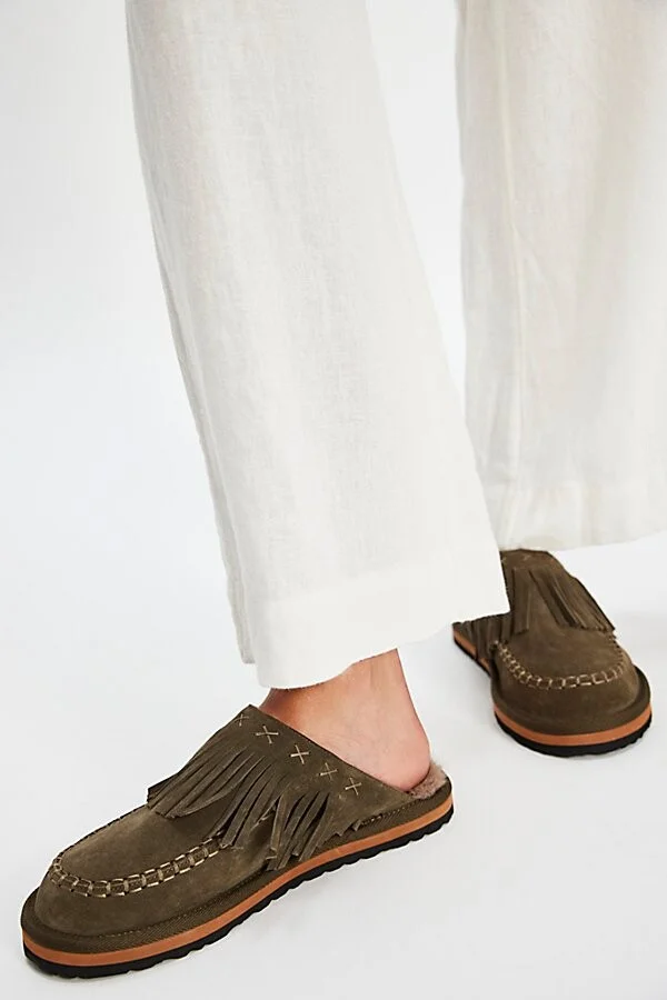 Fallon Fringe Mules - Image 2