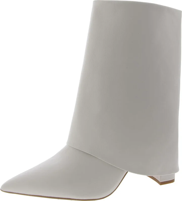 Fallon Womens Leather Pointed Toe Ankle Boots