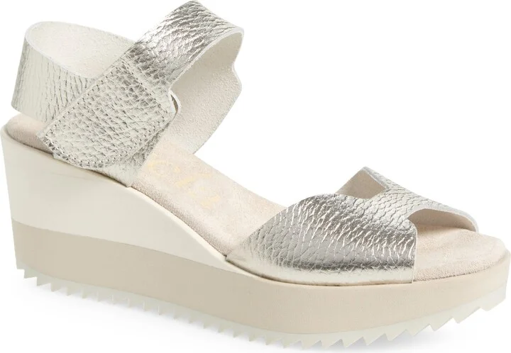 Fama Ankle Strap Wedge Sandal